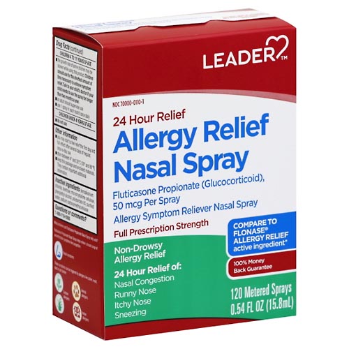 Image for Leader Nasal Spray, Allergy Relief,0.54oz from HomeTown Pharmacy - Belding