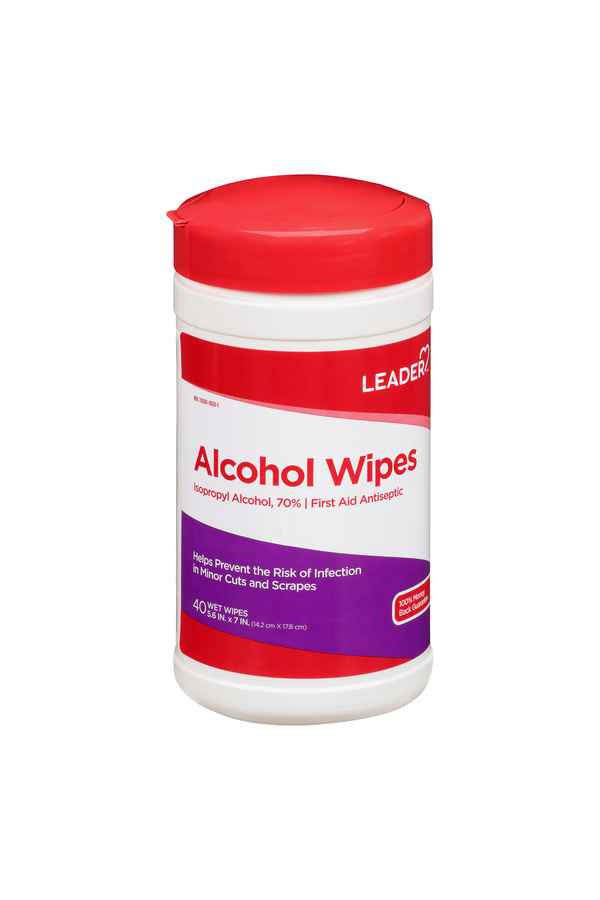 Image for Leader Alcohol Wipes,40ea from HomeTown Pharmacy - Belding