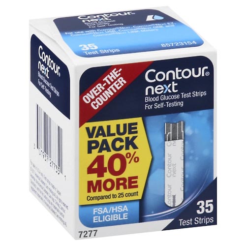 Image for Contour Blood Glucose Test Strips, Value Pack,35ea from HomeTown Pharmacy - Belding