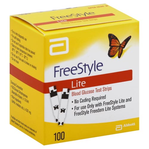 Image for FreeStyle Test Strips, Blood Glucose,100ea from HomeTown Pharmacy - Belding