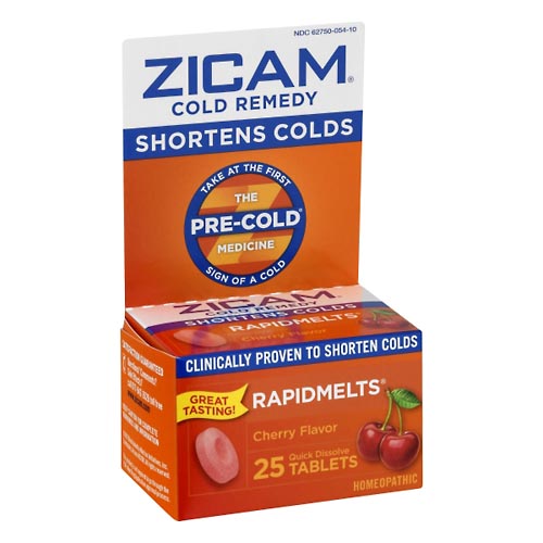 Image for Zicam Cold Remedy, Quick Dissolve Tablets, Cherry Flavor,25ea from HomeTown Pharmacy - Belding